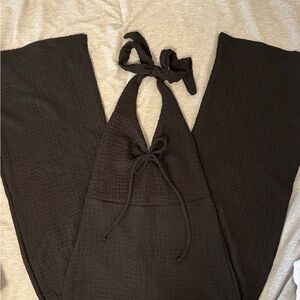 Elegant Black Halter Jumpsuit